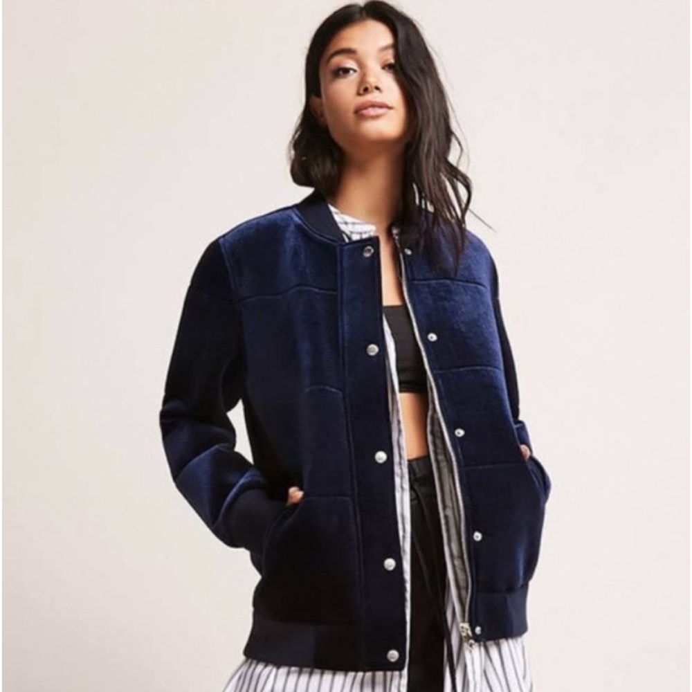 MEMBERS ONLY RETRO VELVET QUILTED BOMBER JACKET - Picture 2 of 6